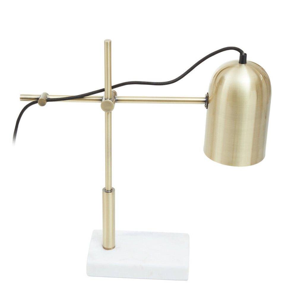 Gold and Marble Adjustable Desk Lamp