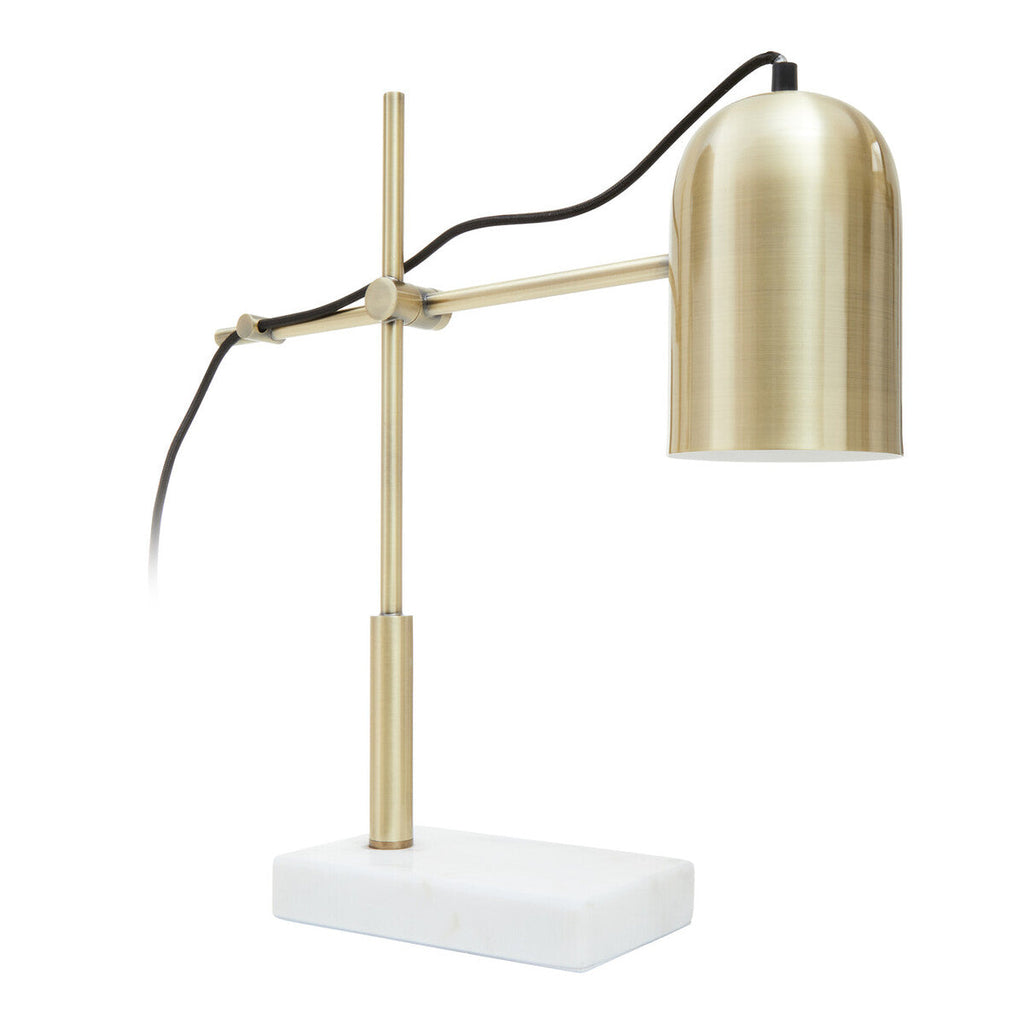 Gold and Marble Adjustable Desk Lamp