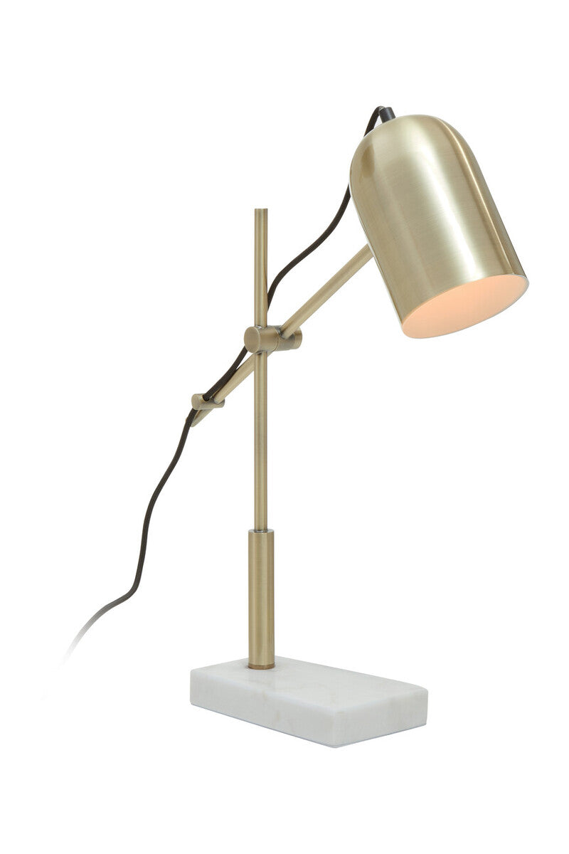 Gold and Marble Adjustable Desk Lamp
