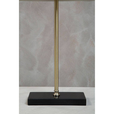 Brass and Black Marble Desk Lamp