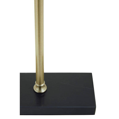 Brass and Black Marble Desk Lamp
