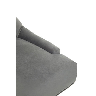 Grey Velvet and Gold Base Home Office Chair