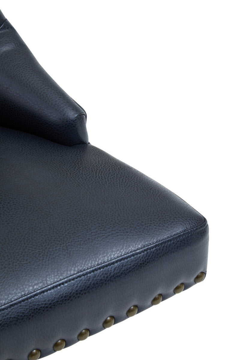 Black Leather Effect Home Office Chair