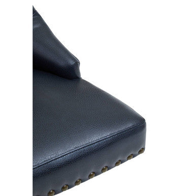Black Leather Effect Home Office Chair