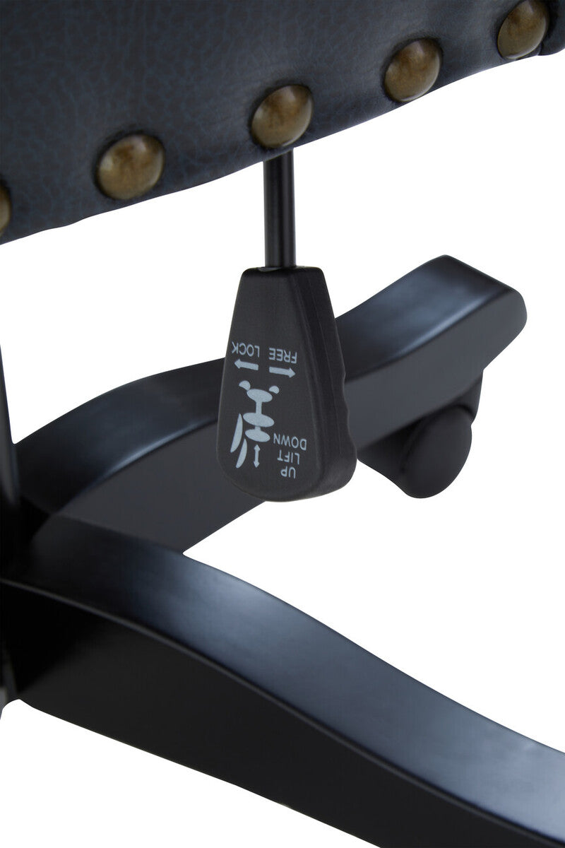 Black Leather Effect Home Office Chair