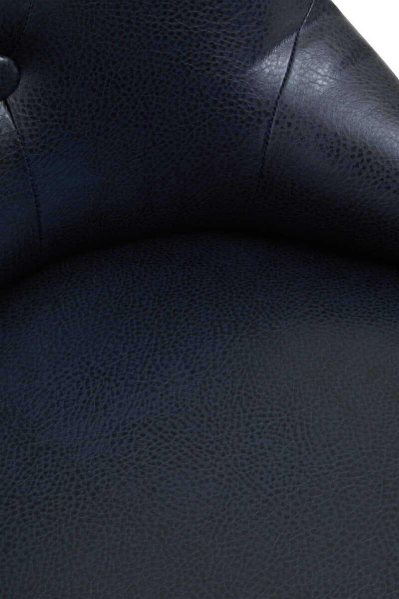 Black Leather Effect Home Office Chair