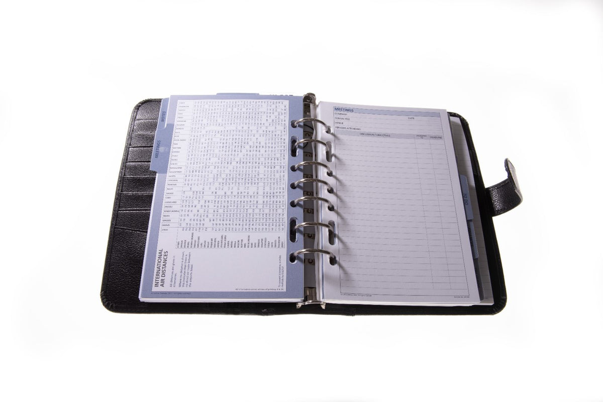 Premium Leather Desk Organiser (Undated, Week-to-View)