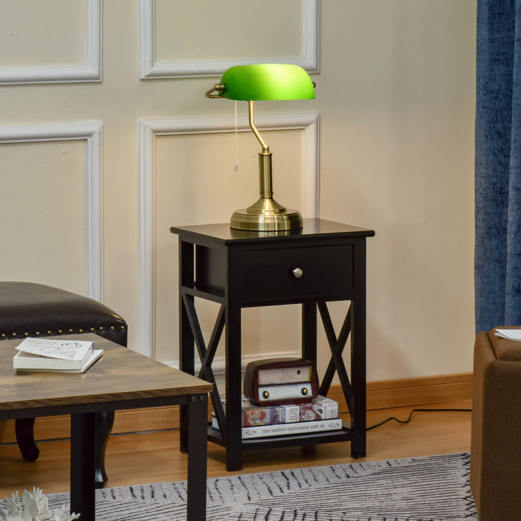 Banker's Desk Lamp - Green