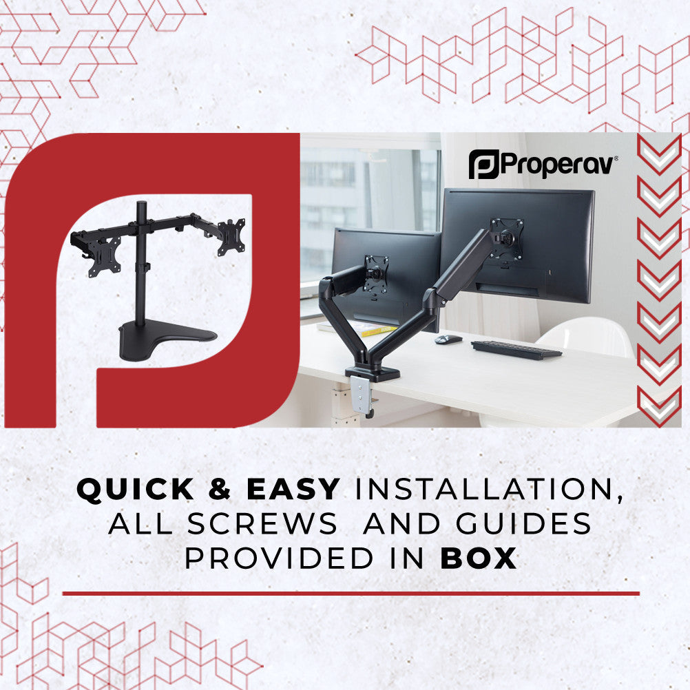 Gas Spring Swing Arm Monitor Mount (17"-32")