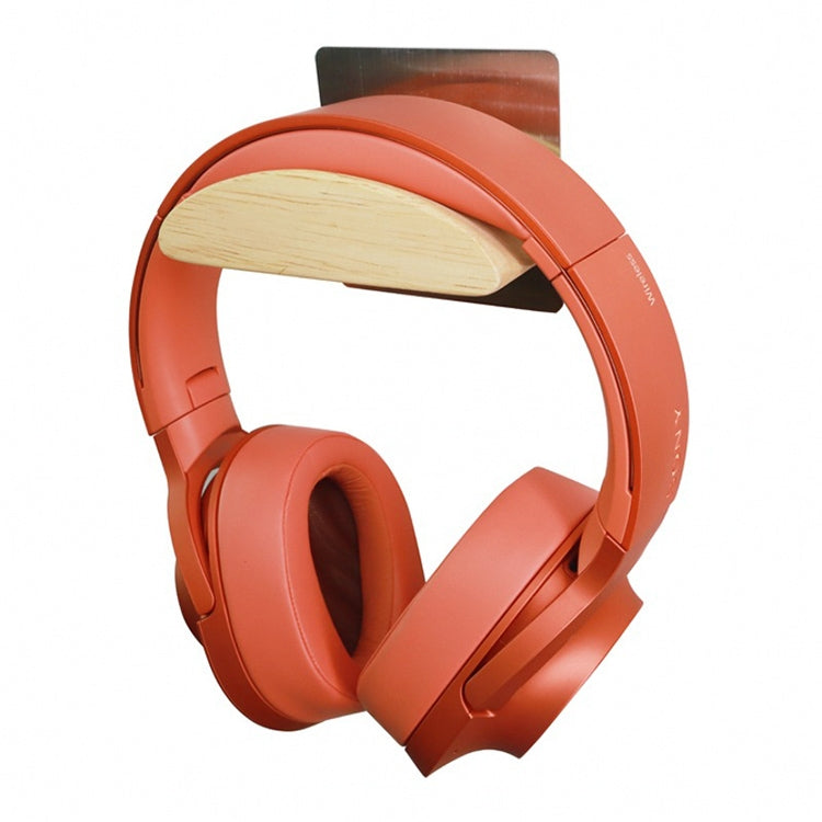Solid Wood Wall-Mounted Headphone Holder
