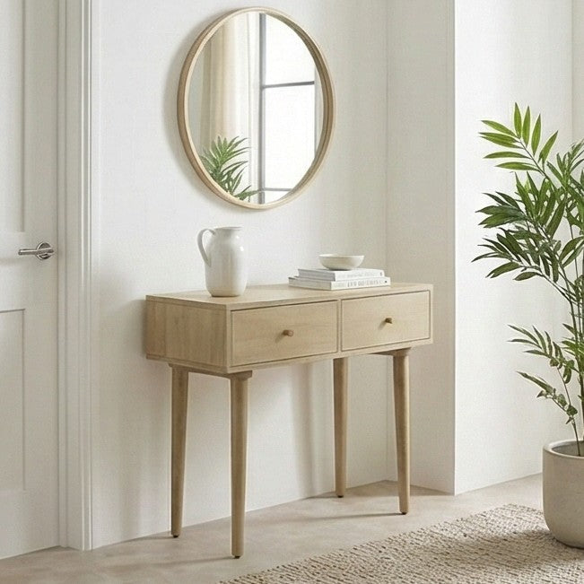 Minimalist Mango Wood Console Desk