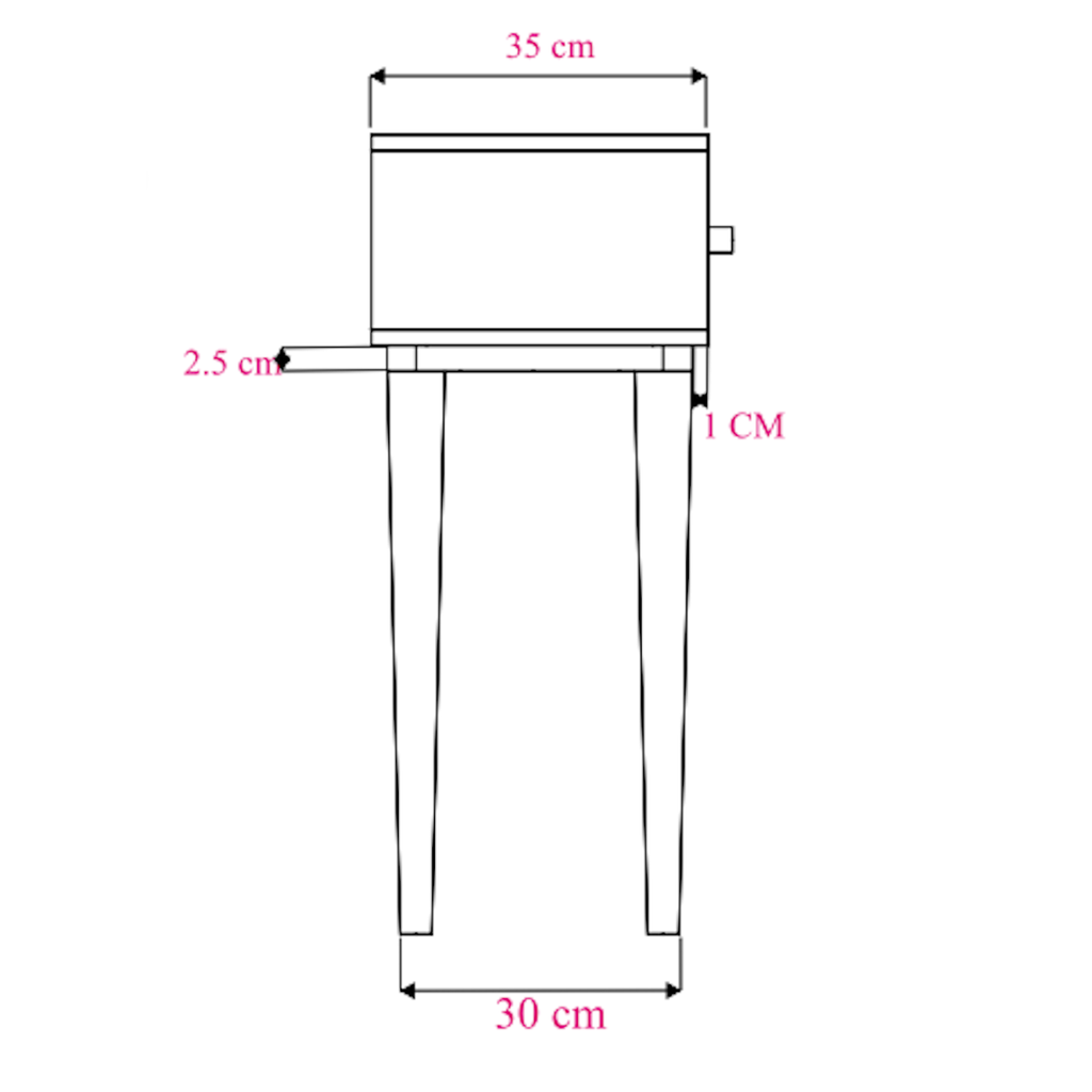 Minimalist Mango Wood Console Desk