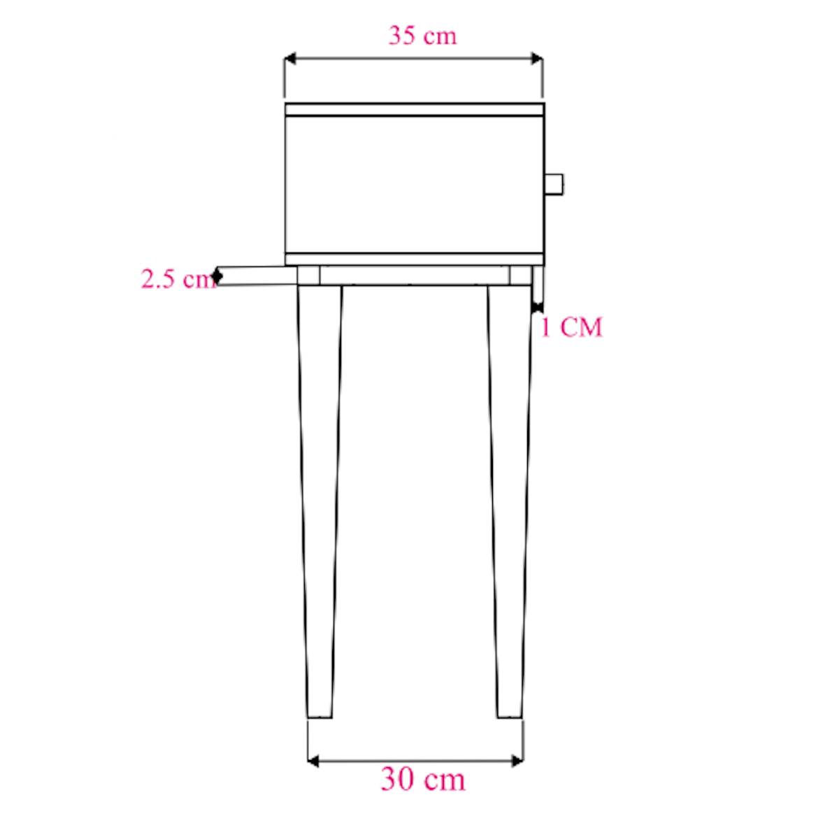 Minimalist Mango Wood Console Desk