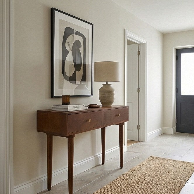 Scandinavian Walnut Console Desk