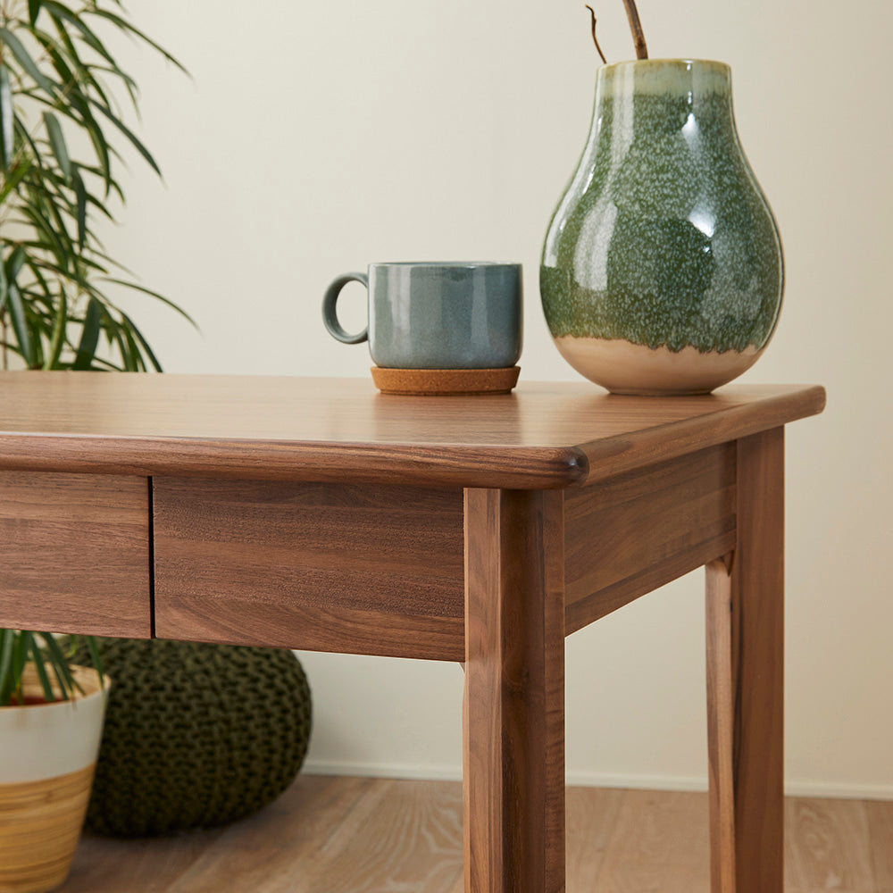 Walnut Writing Desk with Drawers