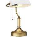 Banker's Desk Lamp - White