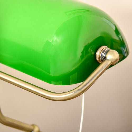Banker's Desk Lamp - Green